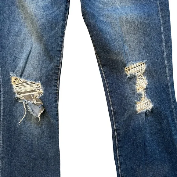 DL1961 Stevie Mid Rise Silm Boyfriend Cuffed Jeans in Rebel, Sz 27 - Picture 14 of 14